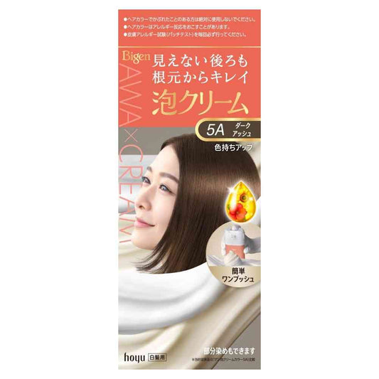 Bigen Foam Cream Color 5A 1st Agent 50g + 2nd Agent 40g + After Color Serum 5ml