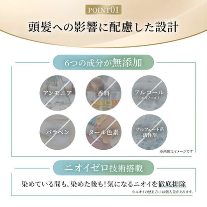 [Quasi-Drug] Hoyu Bigen Repeat Color 2N Lighter Natural Brown 1 Agent 40g + 2 Agent 40g