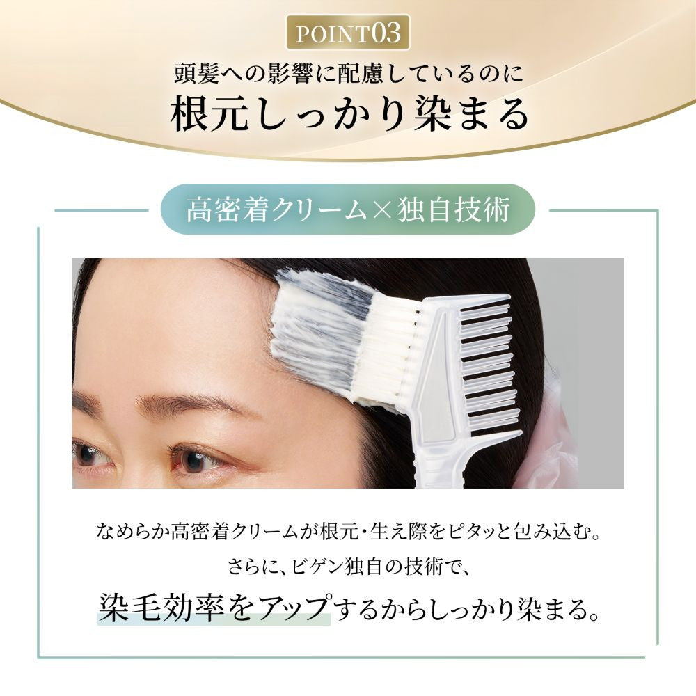 [Quasi-Drug] Hoyu Bigen Repeat Color 2N Lighter Natural Brown 1 Agent 40g + 2 Agent 40g