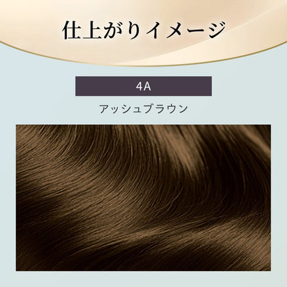 [Quasi-Drug] Hoyu Bigen Repeat Color 4A Ash Brown 1 Agent 40g + 2 Agent 40g