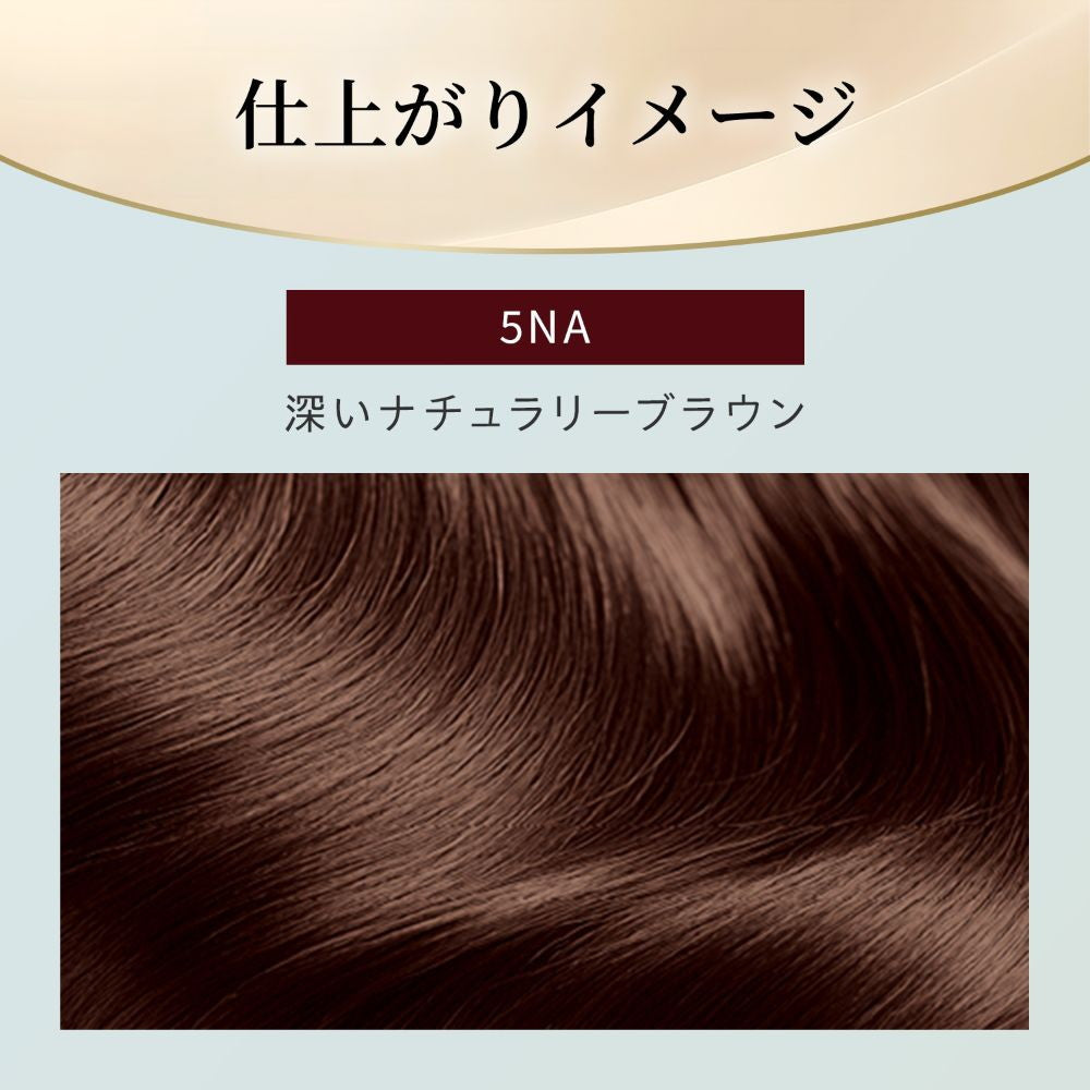 [Quasi-Drug] Hoyu Bigen Repeat Color 5NA Deep Natural Brown 1 Agent 40g + 2 Agent 40g