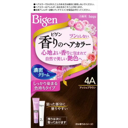 Bigen Aroma Hair Color Cream 4A Ash Brown 40g + 40g