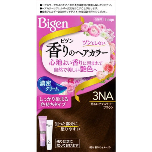 Bigen Fragrant Hair Color Cream 3NA Bright Natural Brown 40g + 40g
