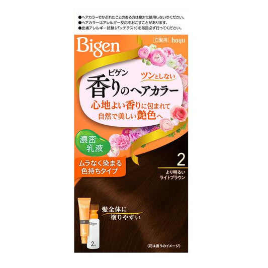 [Quasi-drug] Bigen Fragrant Hair Color Emulsion 2 Lighter Light Brown 40g + 60ml