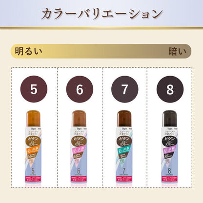 Hoyu Bigen Color Spray 8 Natural Black 82g (125ml)