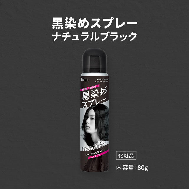 Hoyu Beautyn Black Dye Spray Natural Black