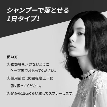 Hoyu Beautyn Black Dye Spray Natural Black