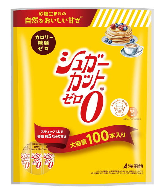 Asada Candy Sugar Cut Zero Granules 100 Sticks
