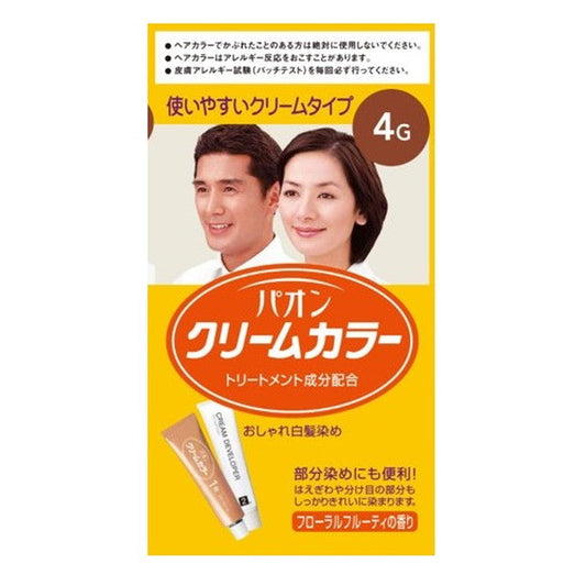 [Quasi-Drug] Paon Cream Color 4G Natural Chestnut 40g + 40g