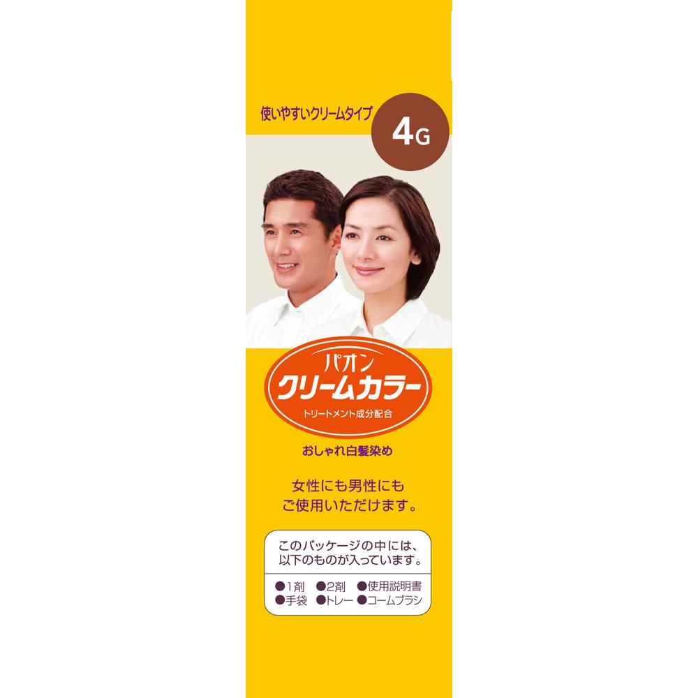 [Quasi-Drug] Paon Cream Color 4G Natural Chestnut 40g + 40g