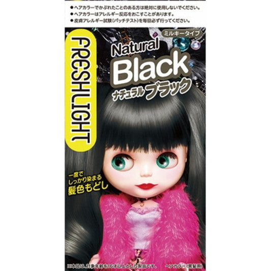 Henkel Japan Fresh Light Milky Hair Color Restorer - Natural Black