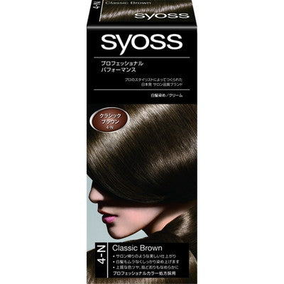 [Quasi-drug] Henkel Japan Syoss Hair Color Cream 4N Classic Brown 50g + 50g