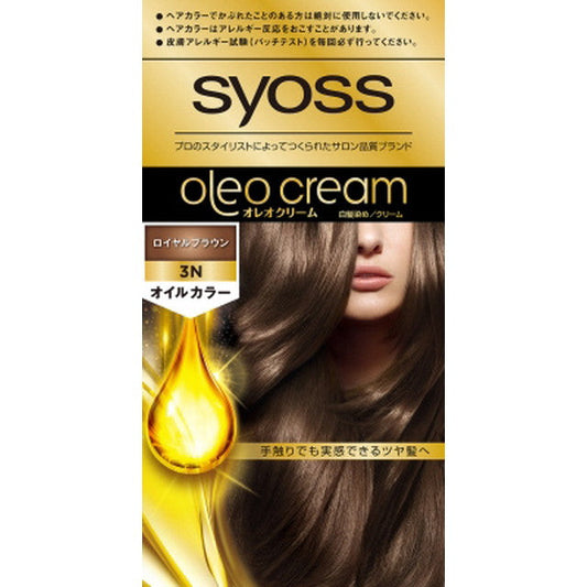 Medicinal Henkel Japan Syoss Oleo Cream Hair Color 3N 50g+50g