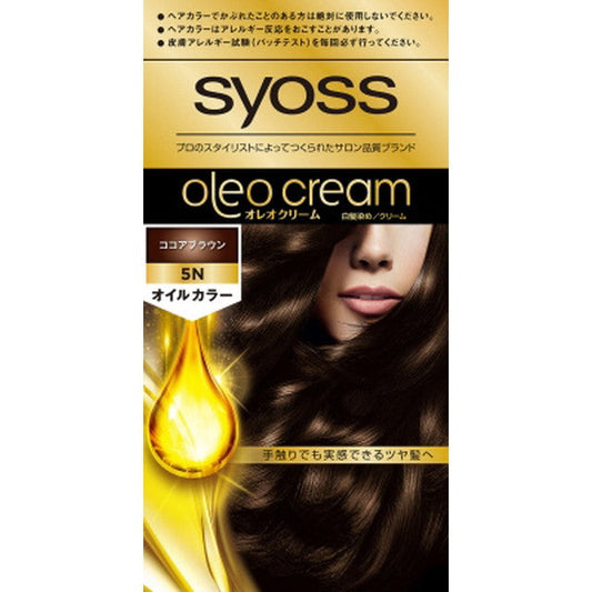 Medicinal Henkel Japan Syoss Oleo Cream Hair Color 5N 50g+50g