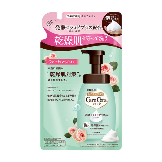 Care Cera High Moisture Foaming Body Wash Fruity Rose Scent Refill 385ml