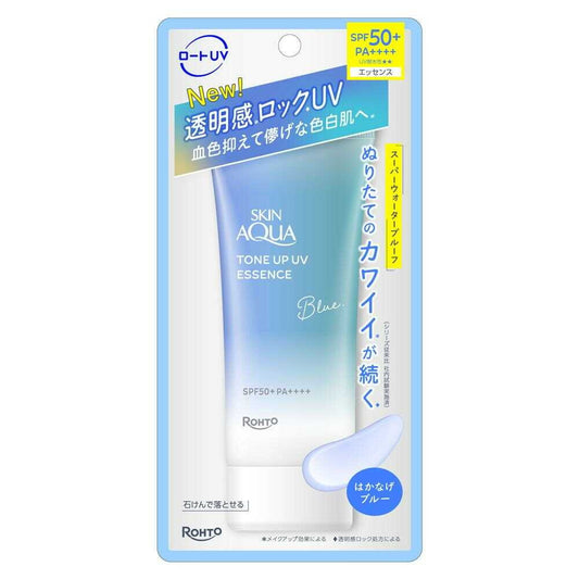 Rohto Skin Aqua Tone Up UV Essence Blue 70g