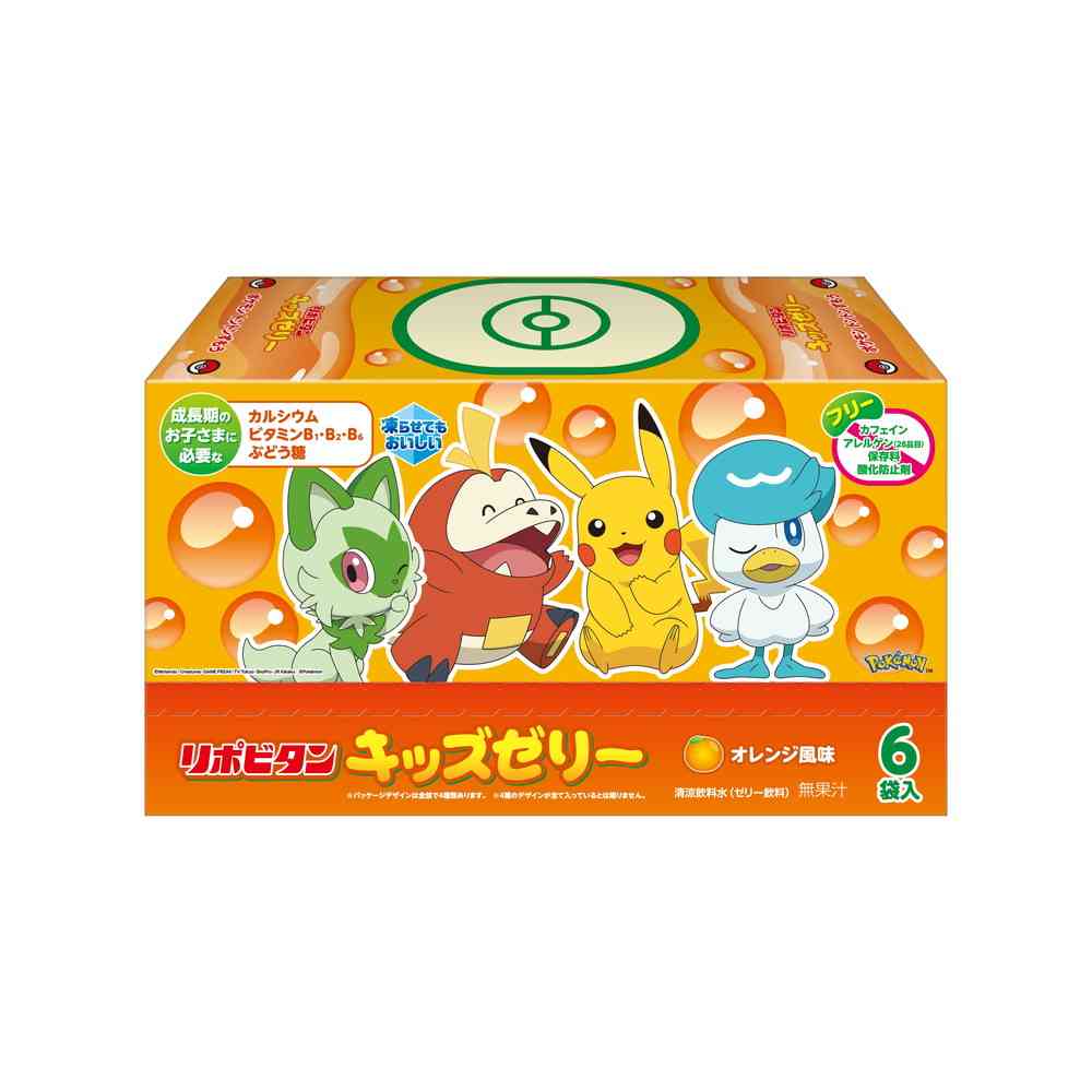 Taisho Pharmaceutical Lipovitan Kids Jelly Orange Flavor 125g x 6