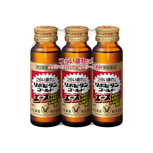 Taisho Pharmaceutical Lipovitan Gold Ace 50ml x 3 Bottles