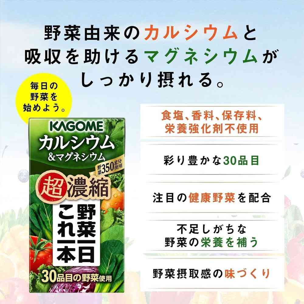 Kagome Vegetable One This One Super Concentrated Calcium & Magnesium 125ml
