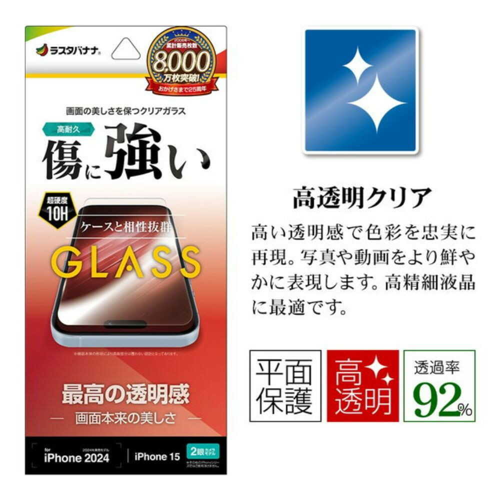 Telehone Lease iPhone 16/15 Glass Film Best Transparency Protection Film