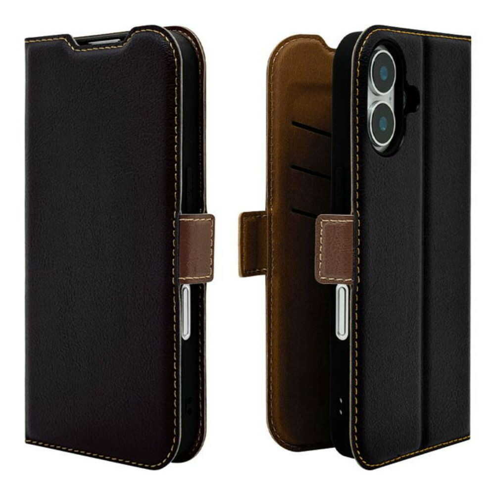 Telehone Lease iPhone 16 Case Cover Black x Brown