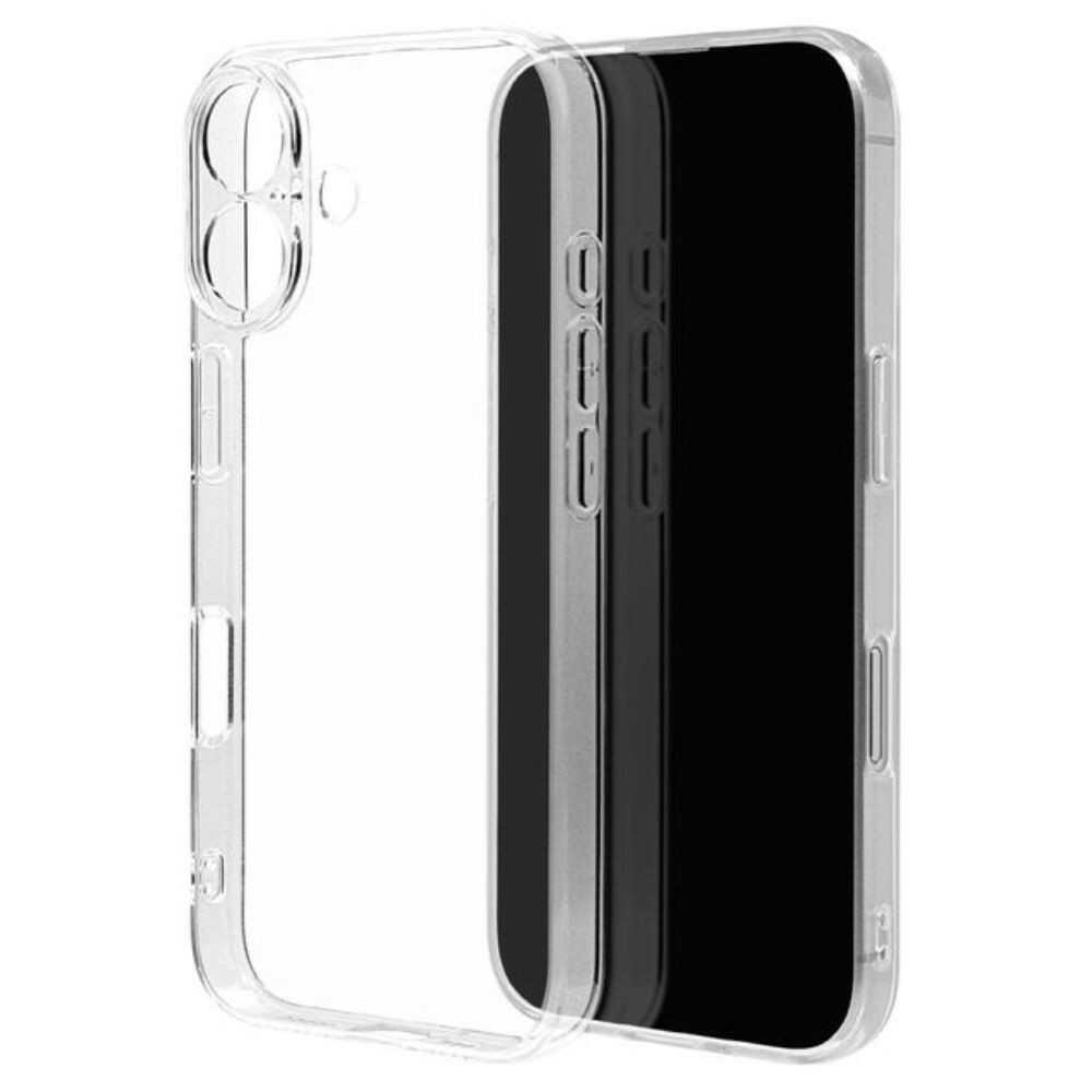 Telephone Lease iPhone 16 Case Cover Clear 1.3mm Strap Hole
