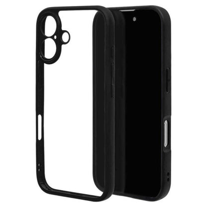 Telephone Lease iPhone 16 Case Cover Hybrid Extreme Protection Black x Clear