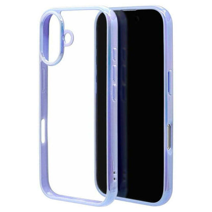 Telephone Lease iPhone 16 Case Cover Hybrid Aurora Purple x Clear