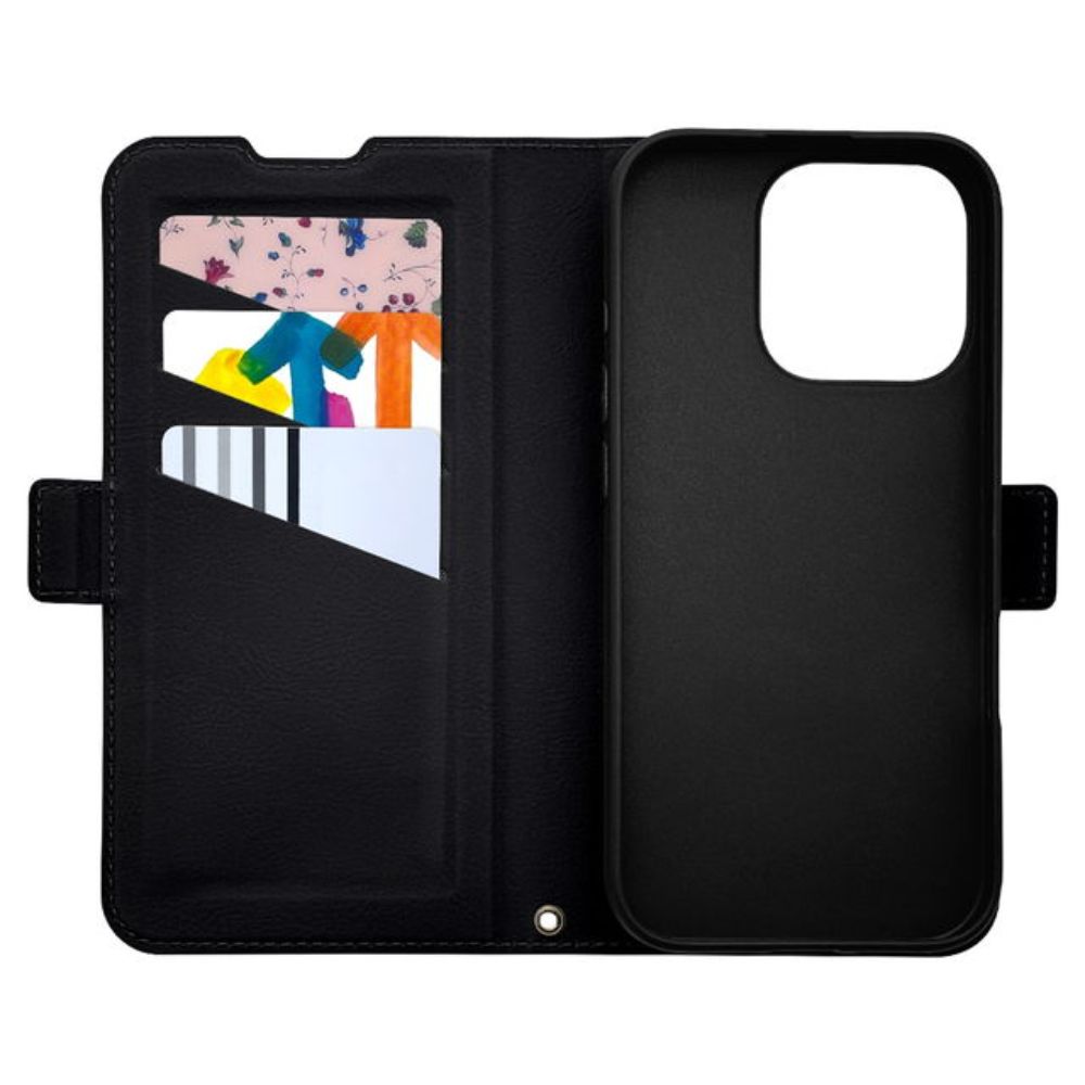 Telephone Lease iPhone 16 Pro Wallet Case MagSafe Compatible Wireless Charging Compatible Black