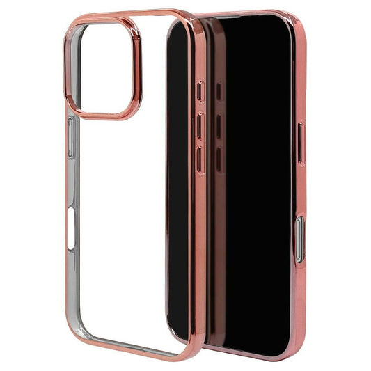 Telephone Lease iPhone 16 Pro TPU Metal Frame Pink Gold 8197IP461PTPLPG