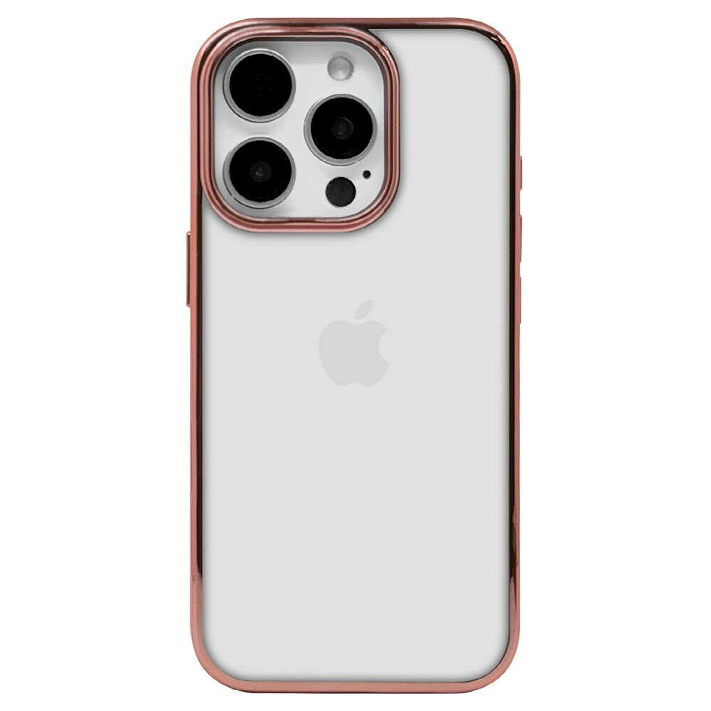 Telephone Lease iPhone 16 Pro TPU Metal Frame Pink Gold 8197IP461PTPLPG