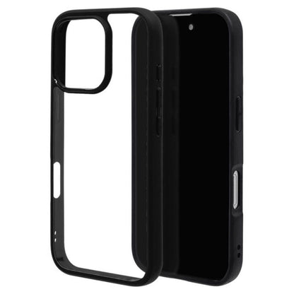 Telehone Lease iPhone 16 Pro Case Cover RHINOX Black x Clear