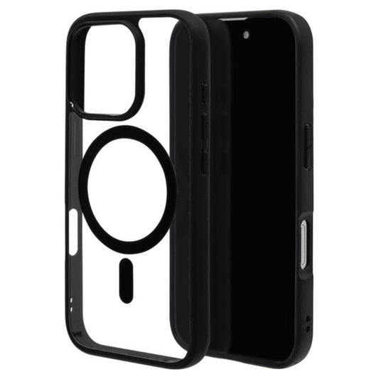 Telehone Lease iPhone 16 Pro Case Cover RHINOX Black x Clear