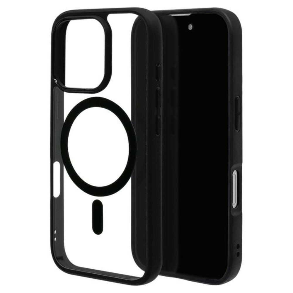 Telehone Lease iPhone 16 Pro Case Cover RHINOX Black x Clear