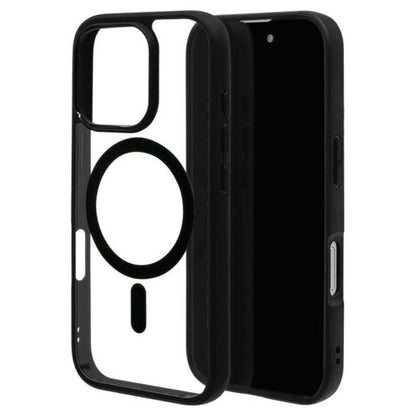 Telehone Lease iPhone 16 Pro Case Cover RHINOX Black x Clear