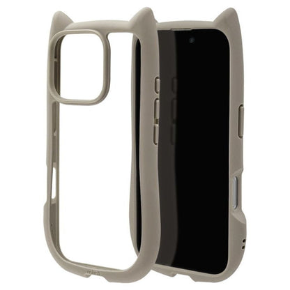 Telehone Lease iPhone 16 Pro Case Cover Hybrid Cat Ears Taupe