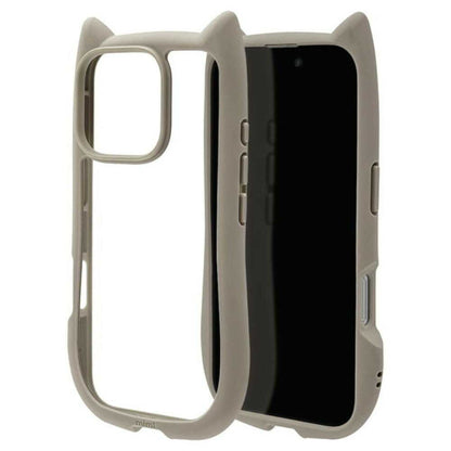 Telehone Lease iPhone 16 Pro Case Cover Hybrid Cat Ears Taupe