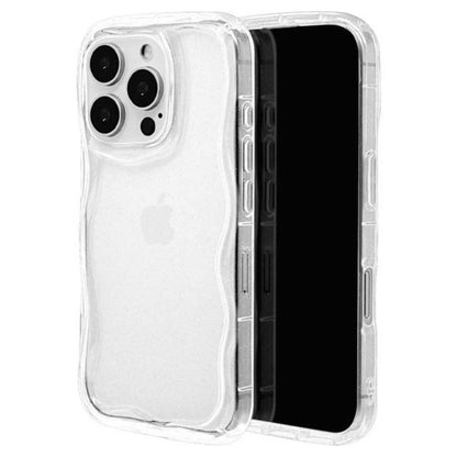 Telehone Lease iPhone 16 Pro Soft Case TPU Clear Glitter Wave