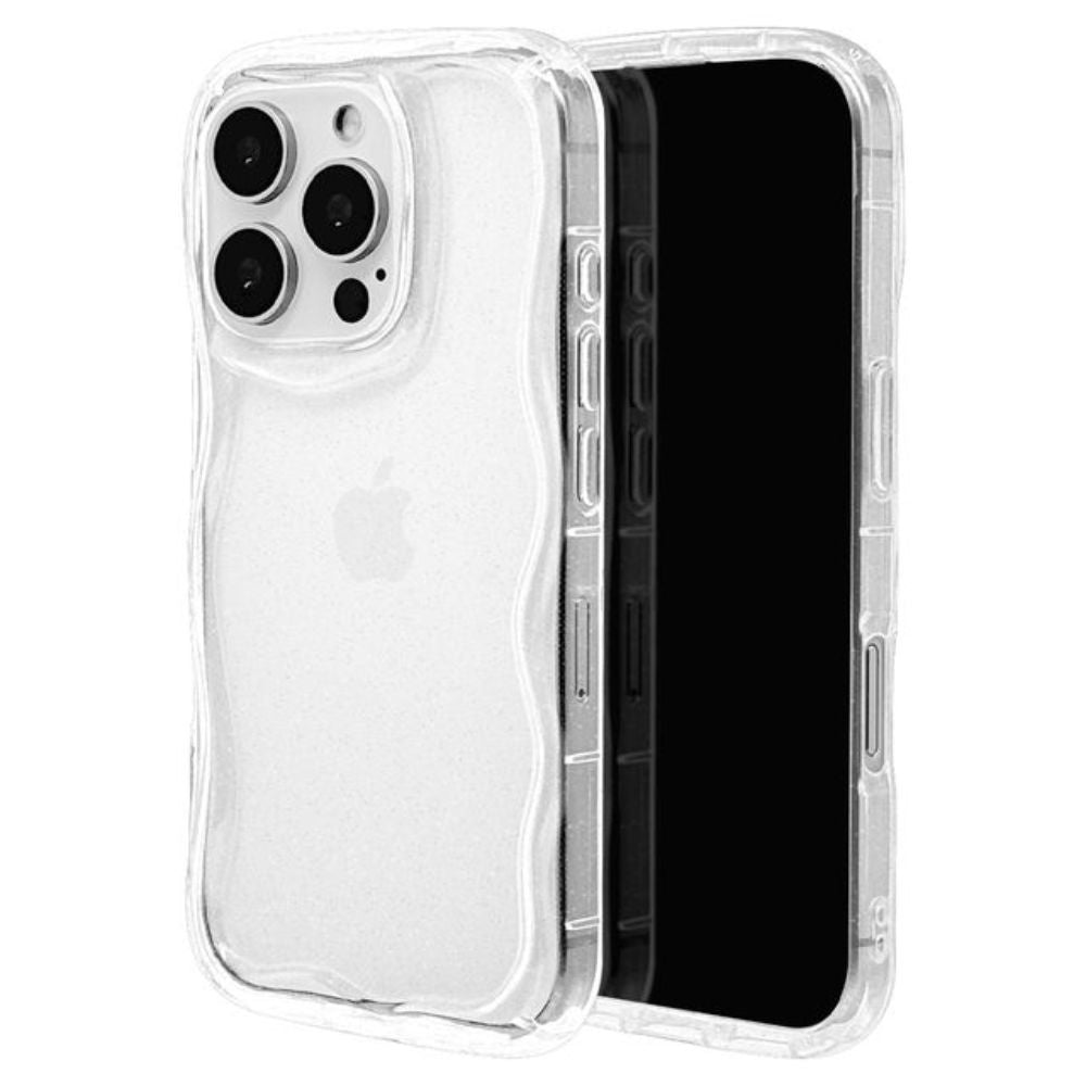 Telehone Lease iPhone 16 Pro Soft Case TPU Clear with Glitter