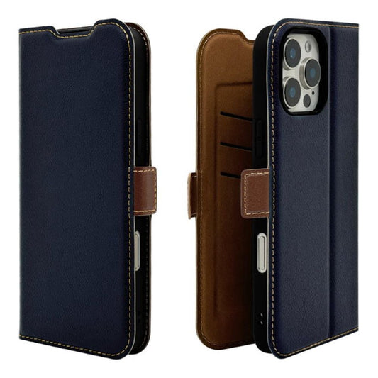 Telehone Lease iPhone 16 Pro Max Slim Wallet Case Navy x Brown