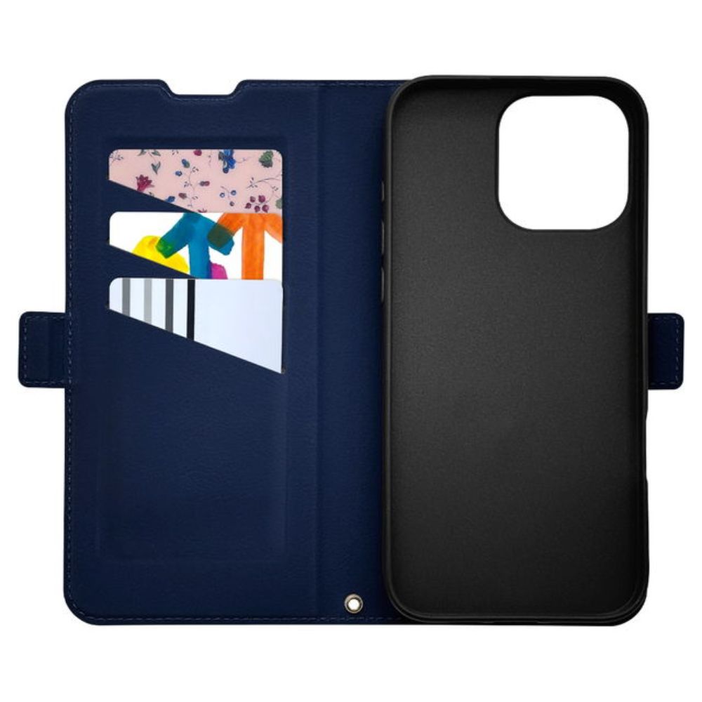 Telephone Lease iPhone 16 Pro Max Slim Wallet Case MagSafe Compatible Navy