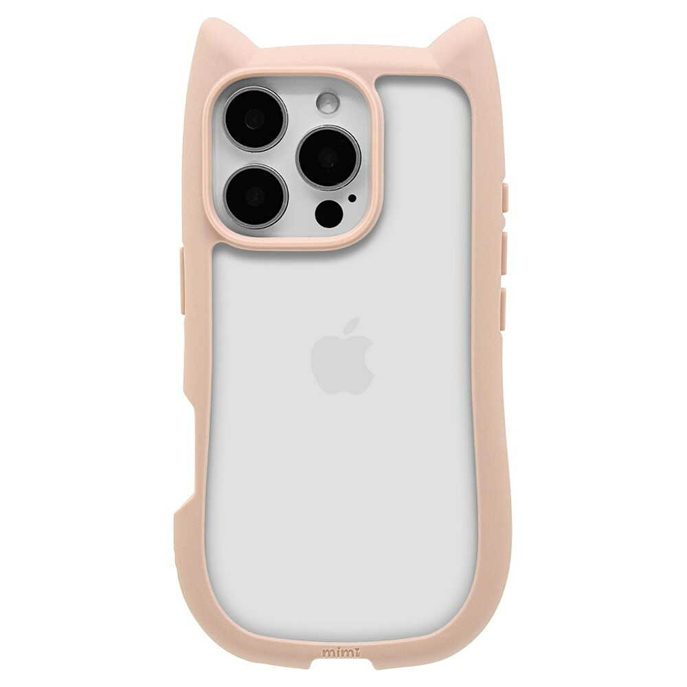 Telephone Lease iPhone 16 Pro mimi Cat Ear Hybrid TPU×PC Smoky Pink 8331IP461PHPSPK