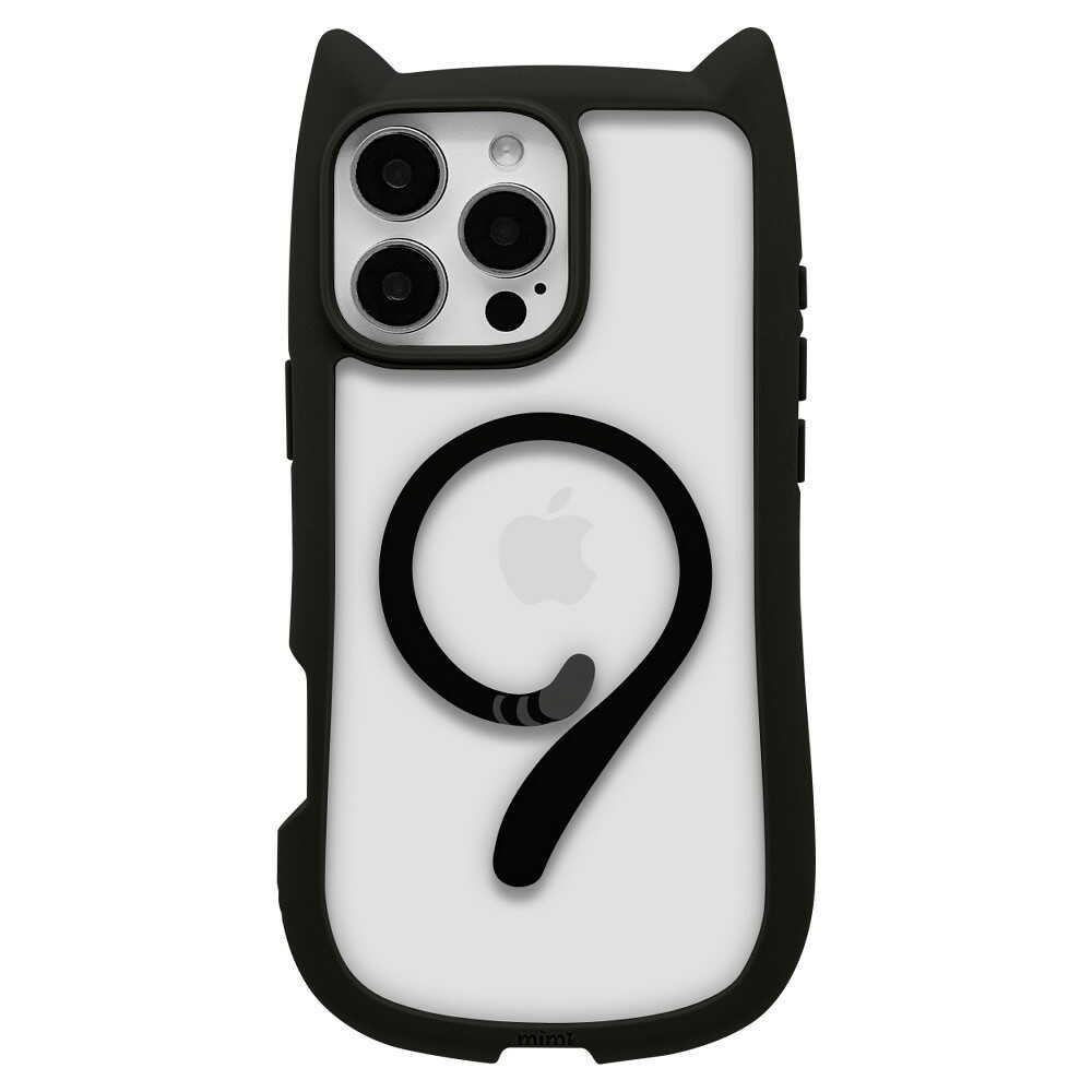 Telephone Lease iPhone 16 Pro Max mimi Cat Ear Hybrid TPU×PC Black 8335IP467PHPMBK