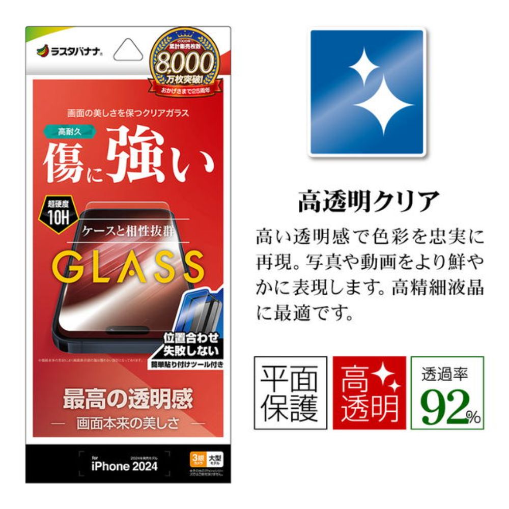 Telephone Lease iPhone 16 Pro Max Glass Protection Film Clear