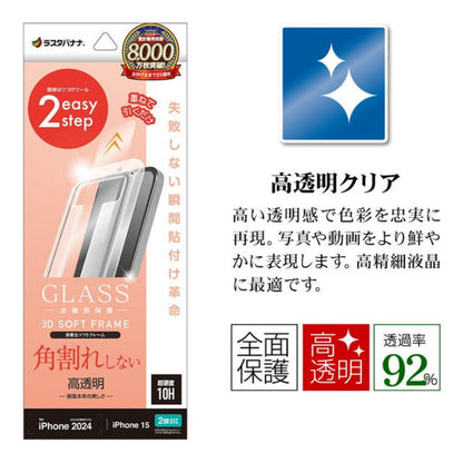 Telephone Lease iPhone 16/15 Glass Film Full Protection Clear