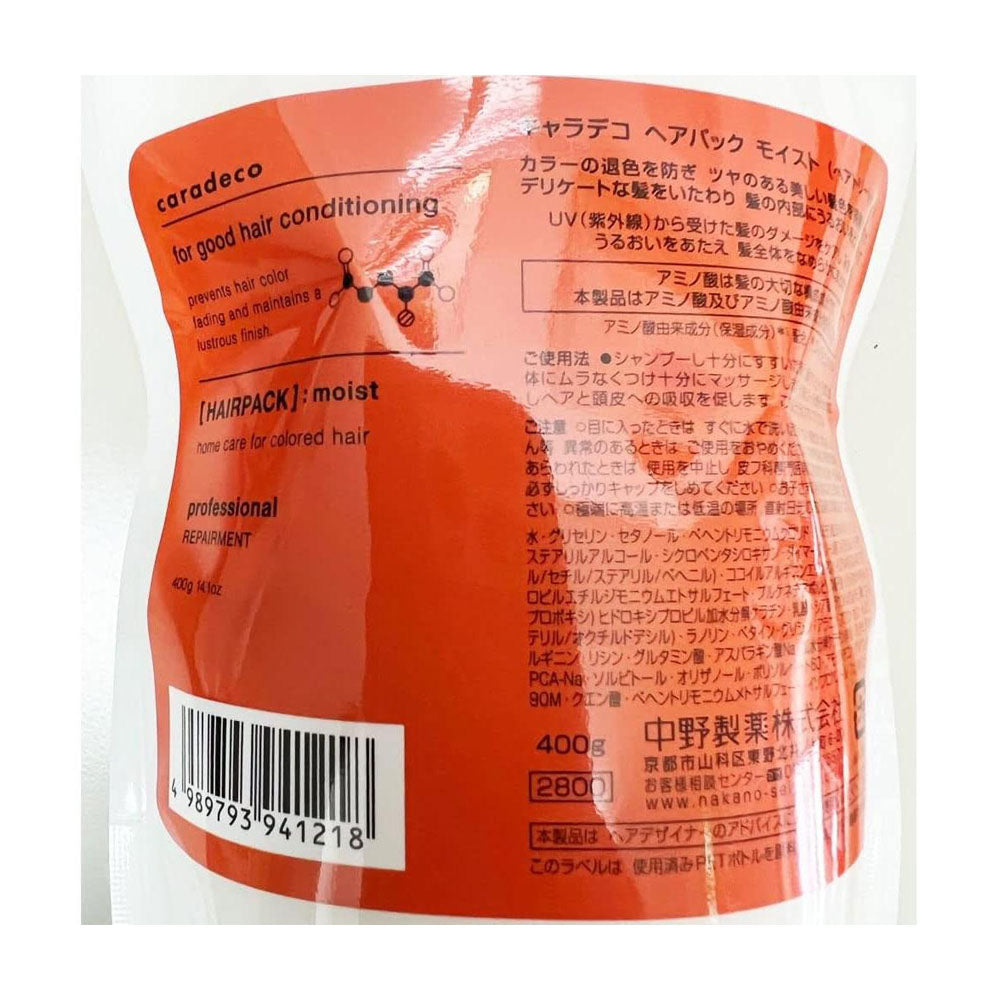 Nakano Pharmaceutical Charadeco Hair Pack Moist Refill 400g