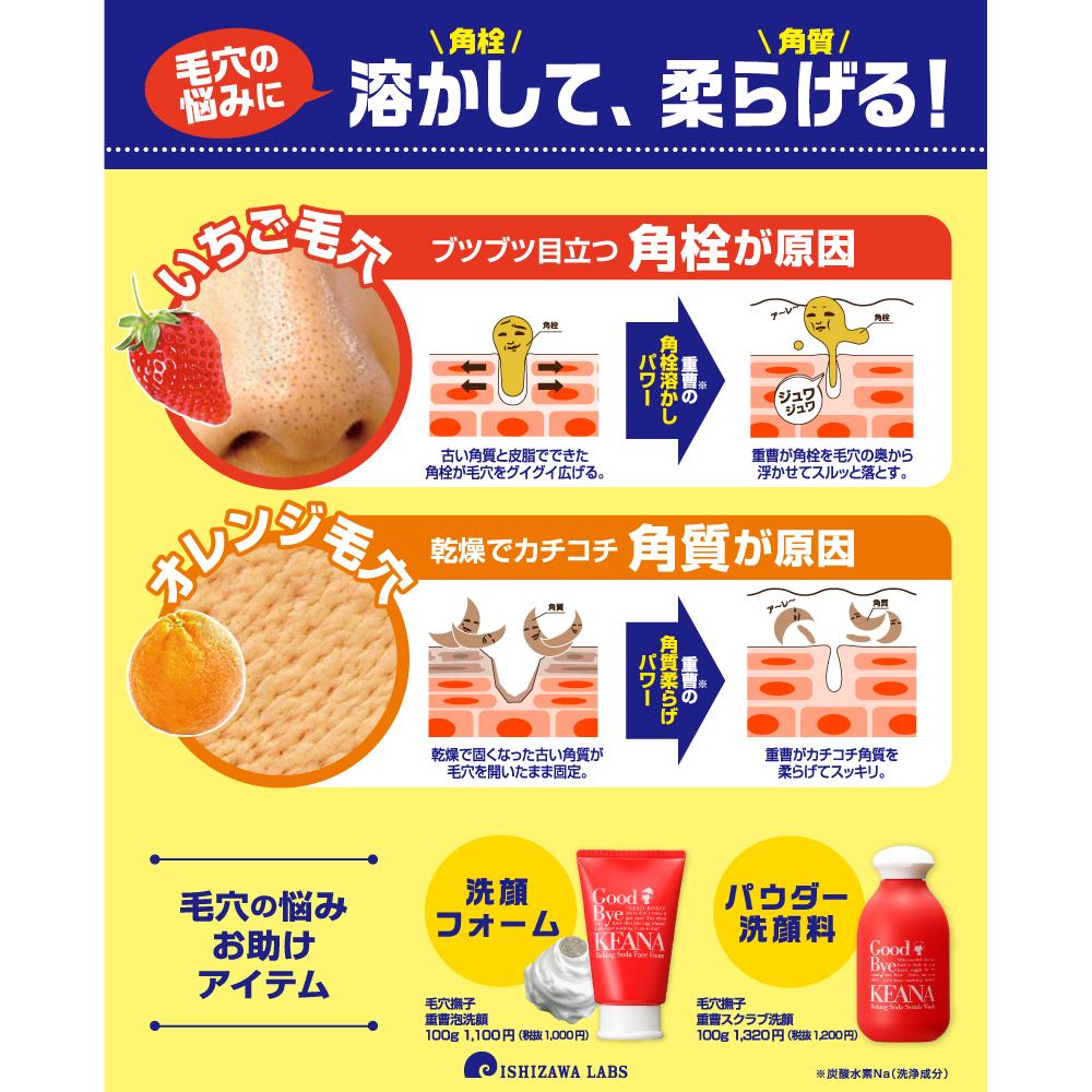 Ishizawa Kanna Nadeshiko Baking Soda Scrub Facial Wash 100g