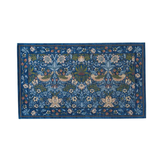 Strawberry Thief Mat Approx. 45×75cm FH1709A B Blue