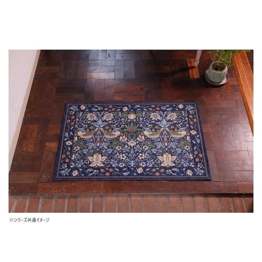 Strawberry Thief Mat Approximately 60×90cm FH1709A B Blue