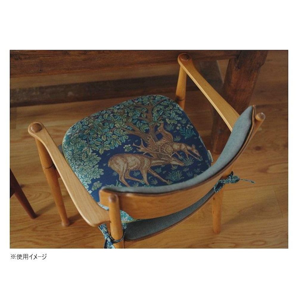 The Brook Dining Seat Cushion 45cm×43cm Dark Blue